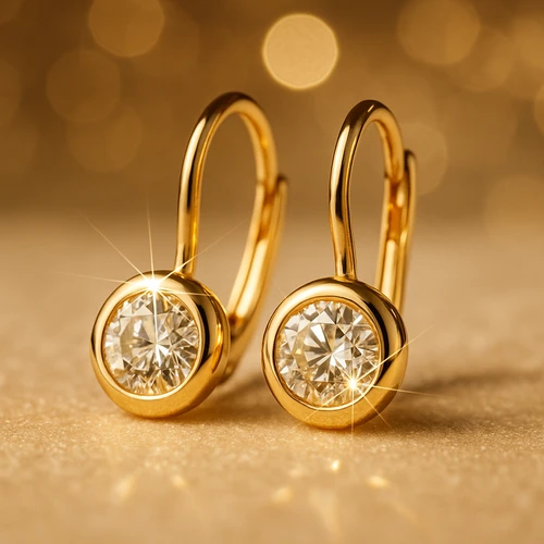 zlaté náušnice pro každodenní nošení